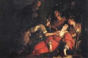 Francesco Rustici The Deathe of Lucretia oil on canvas